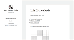 Desktop Screenshot of luisdiazdeldedo.com